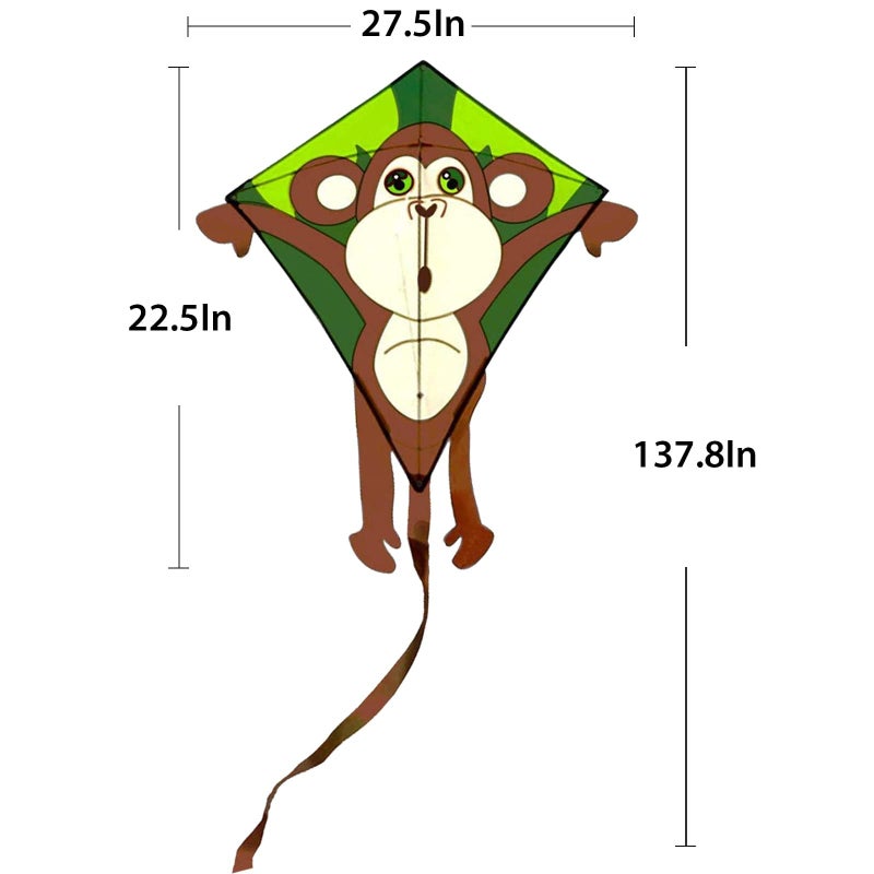 HENGDA KITE Kids Children Cartoon Monkey Kites with Flying Line - Image 2